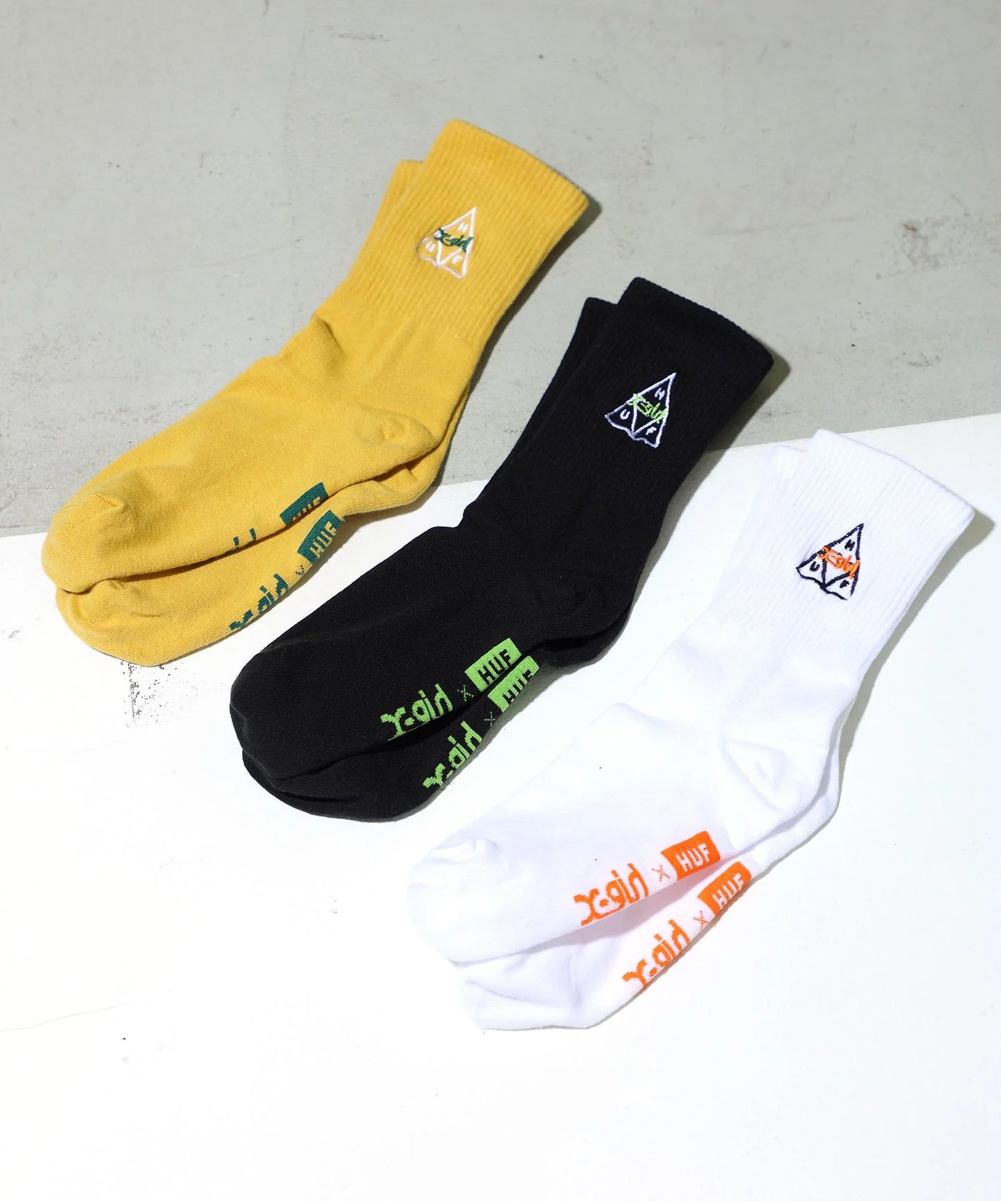 XGIRL x HUF 1/4 SOCK - WHITE