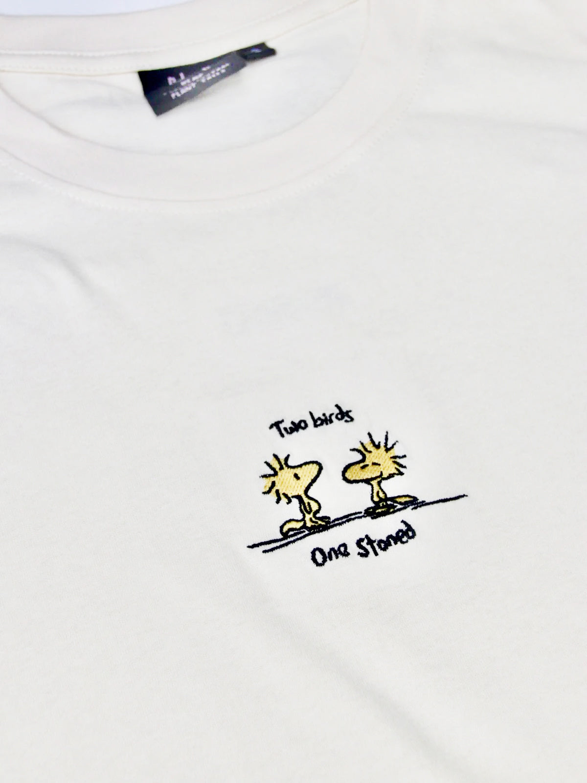 TWO BIRDS T-SHIRT - OFF WHITE