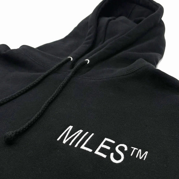LOGO HIT PULLOVER HOOD - BLACK