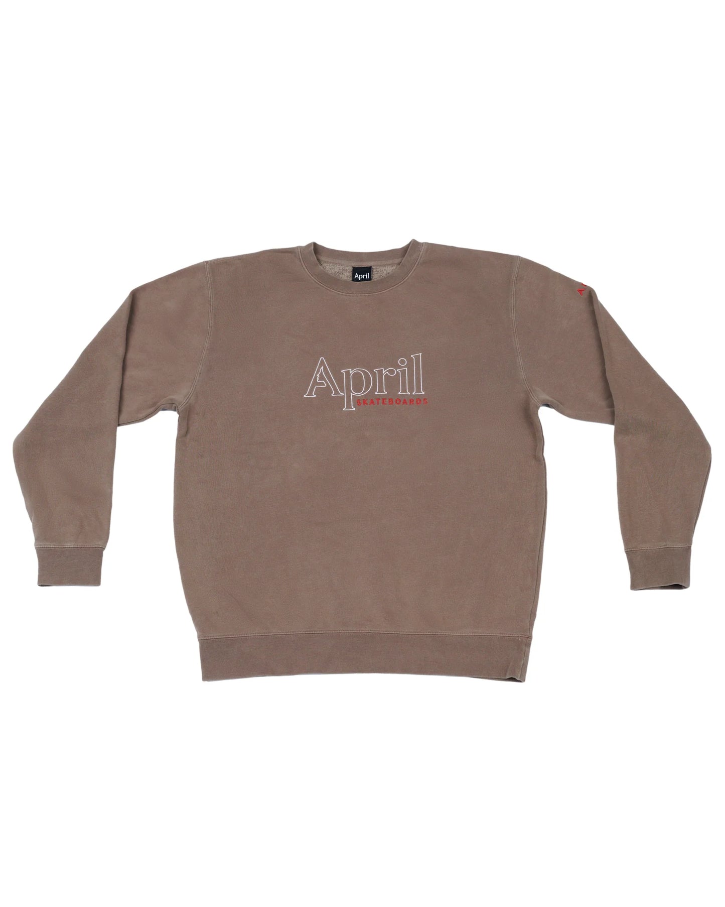 OG EMBROIDERY CREWNECK - CLAY