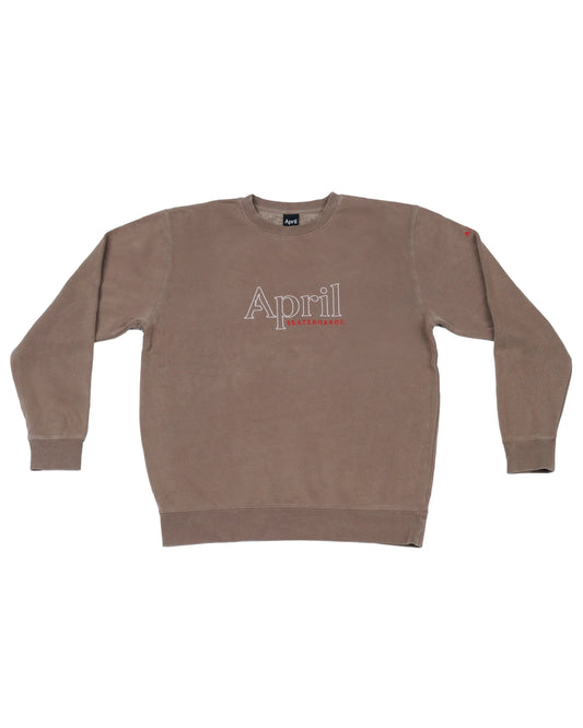 OG EMBROIDERY CREWNECK - CLAY
