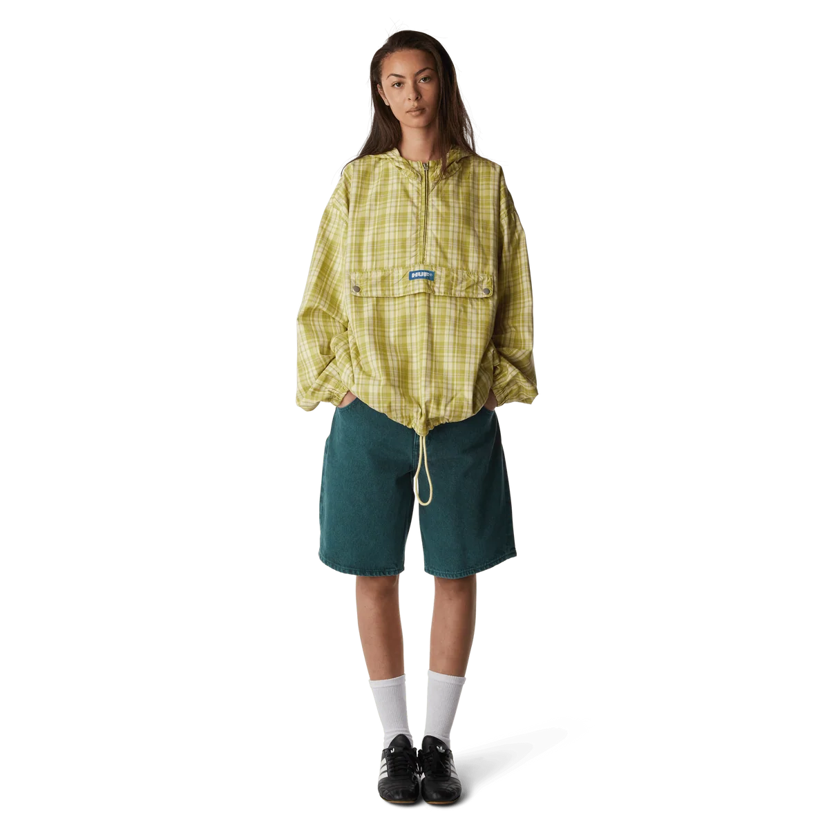 RIVINGTON PLAID ANORAK - TARRAGON