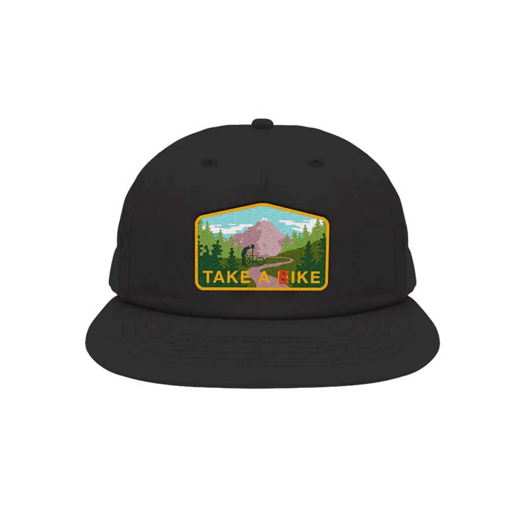 TAKE A BIKE SNAPBACK - BLACK