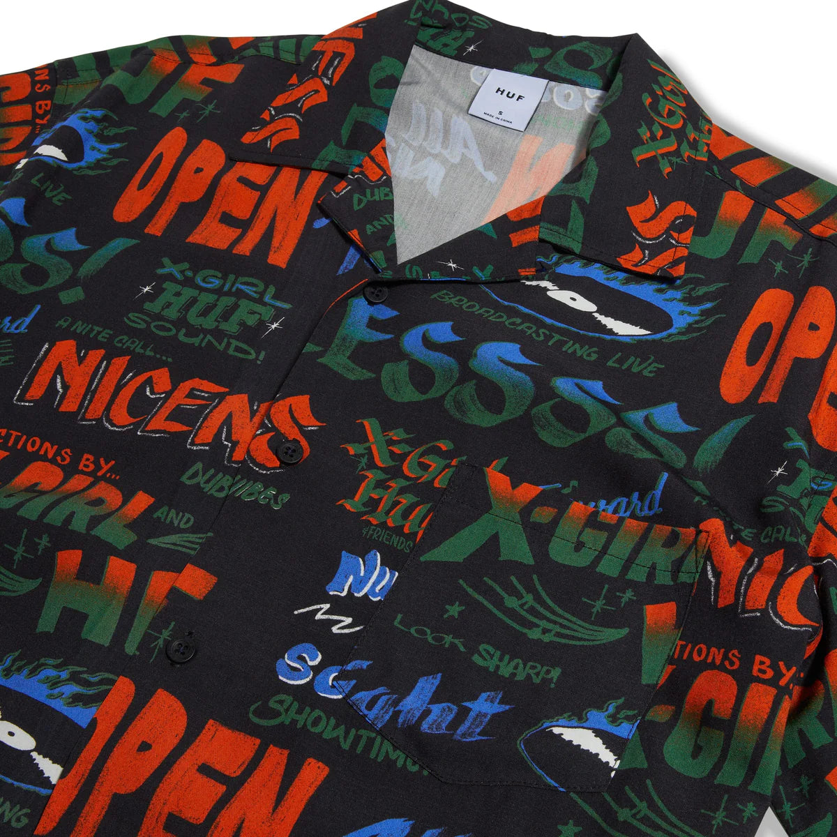 X-GIRL X HUF SOUND RESORT TOP