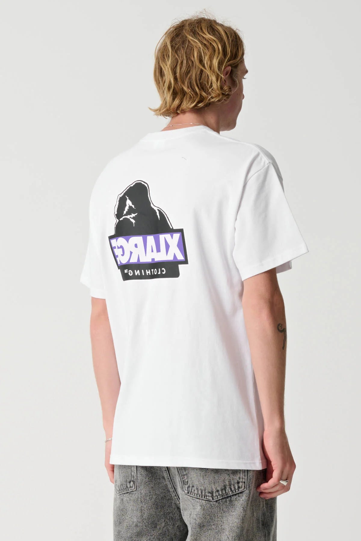 SLANTED T-SHIRT - WHITE