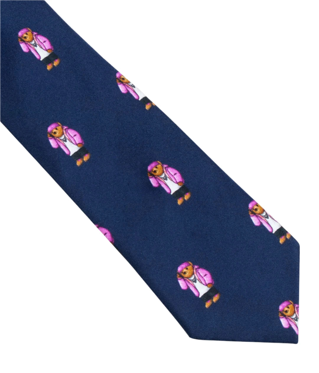 CAM'BEAR SILK TIE - NAVY