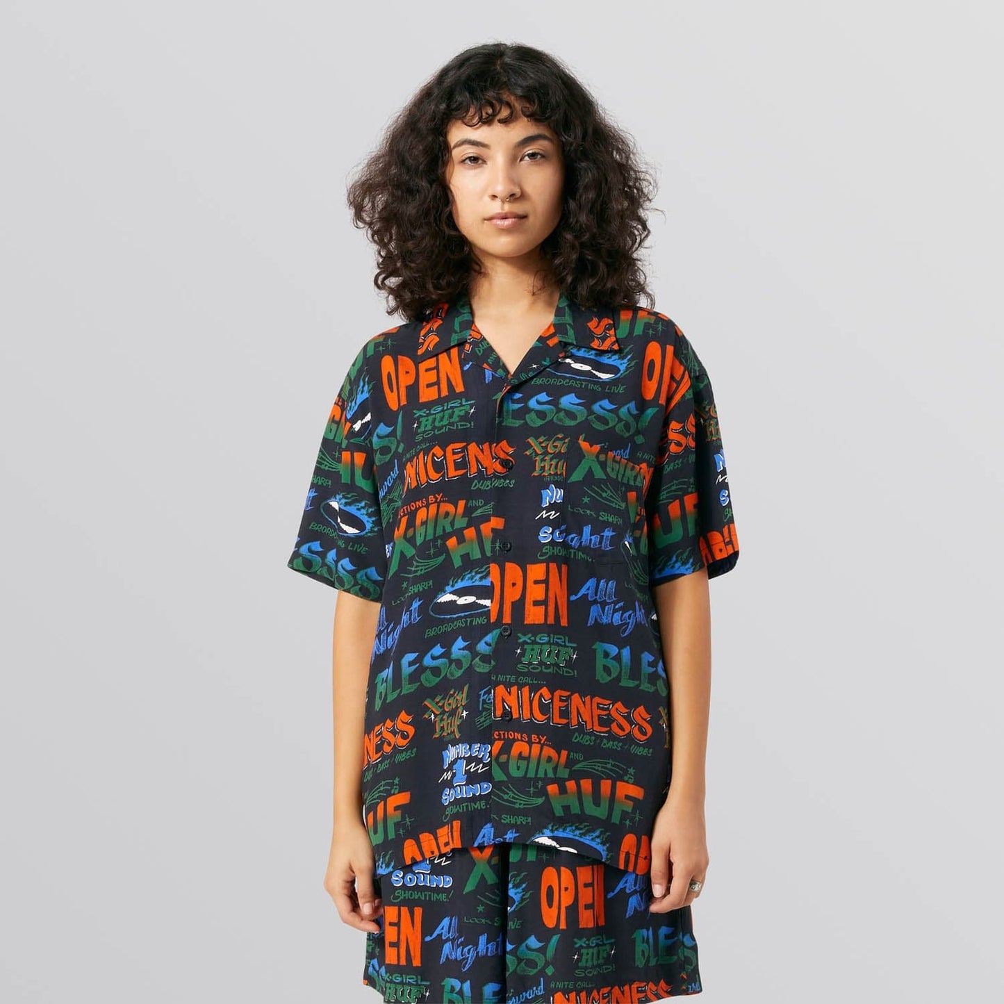 X-GIRL X HUF SOUND RESORT TOP