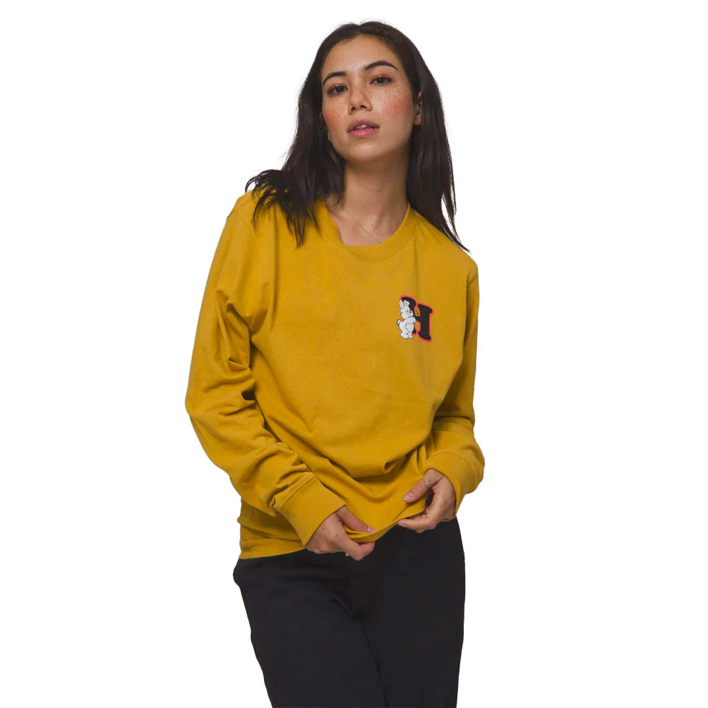 GIVING L/S RELAX T-SHIRT - GOLD
