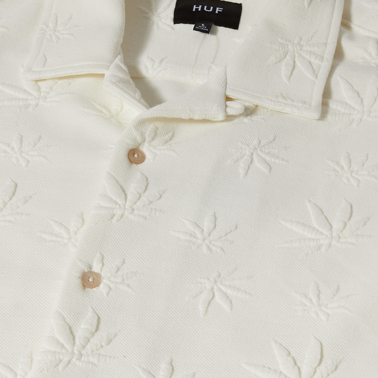 PLANTLIFE JACQUARD SHIRT - WHITE