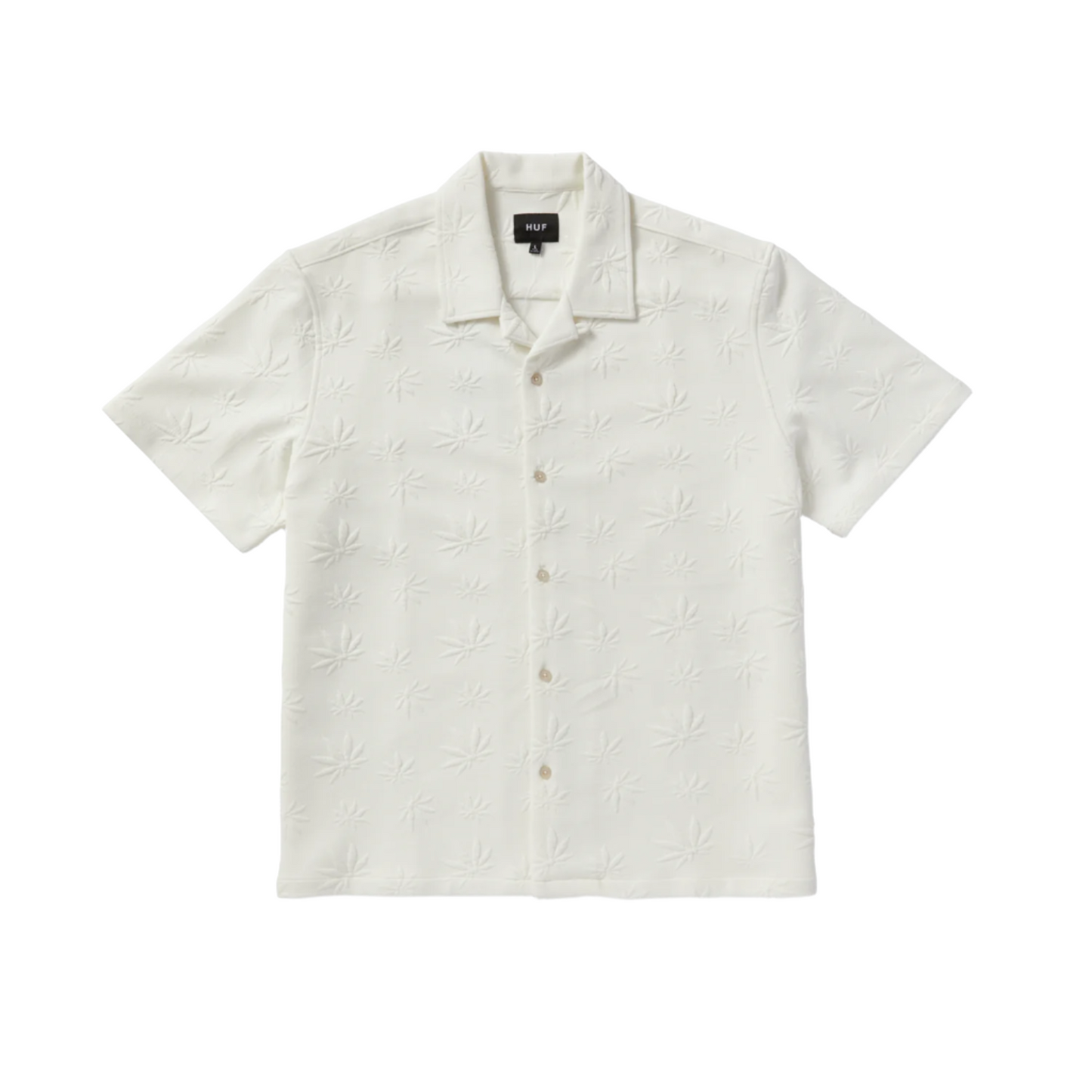 PLANTLIFE JACQUARD SHIRT - WHITE