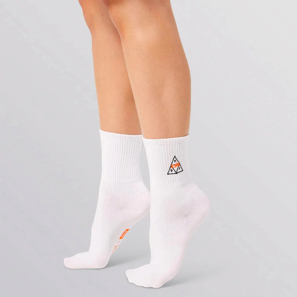 XGIRL x HUF 1/4 SOCK - WHITE