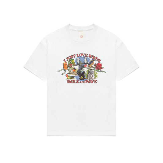 I JUST LOVE BIRDS T-SHIRT - WHITE