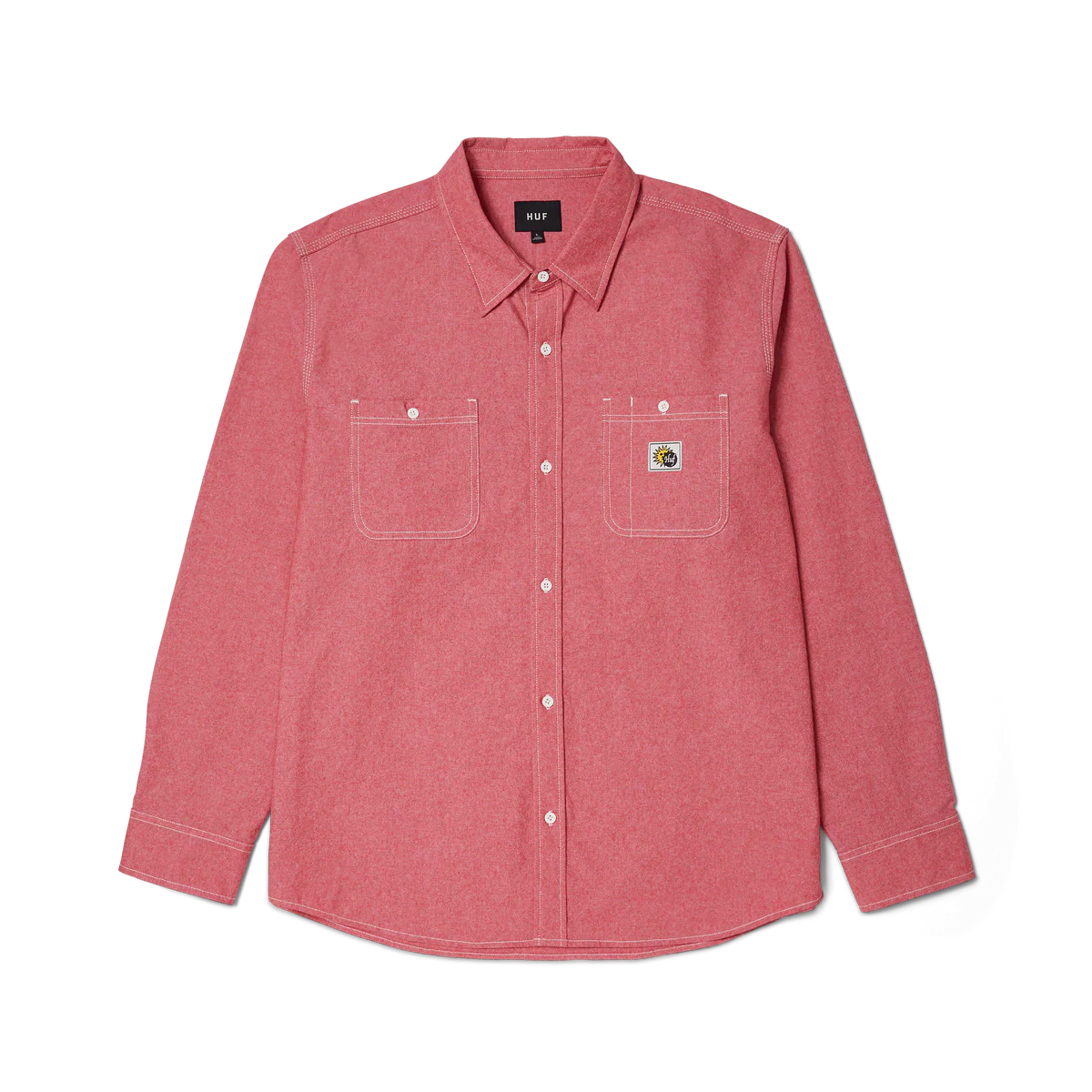 TOTAL ECLIPSE CHAMBRAY SHIRT - RED