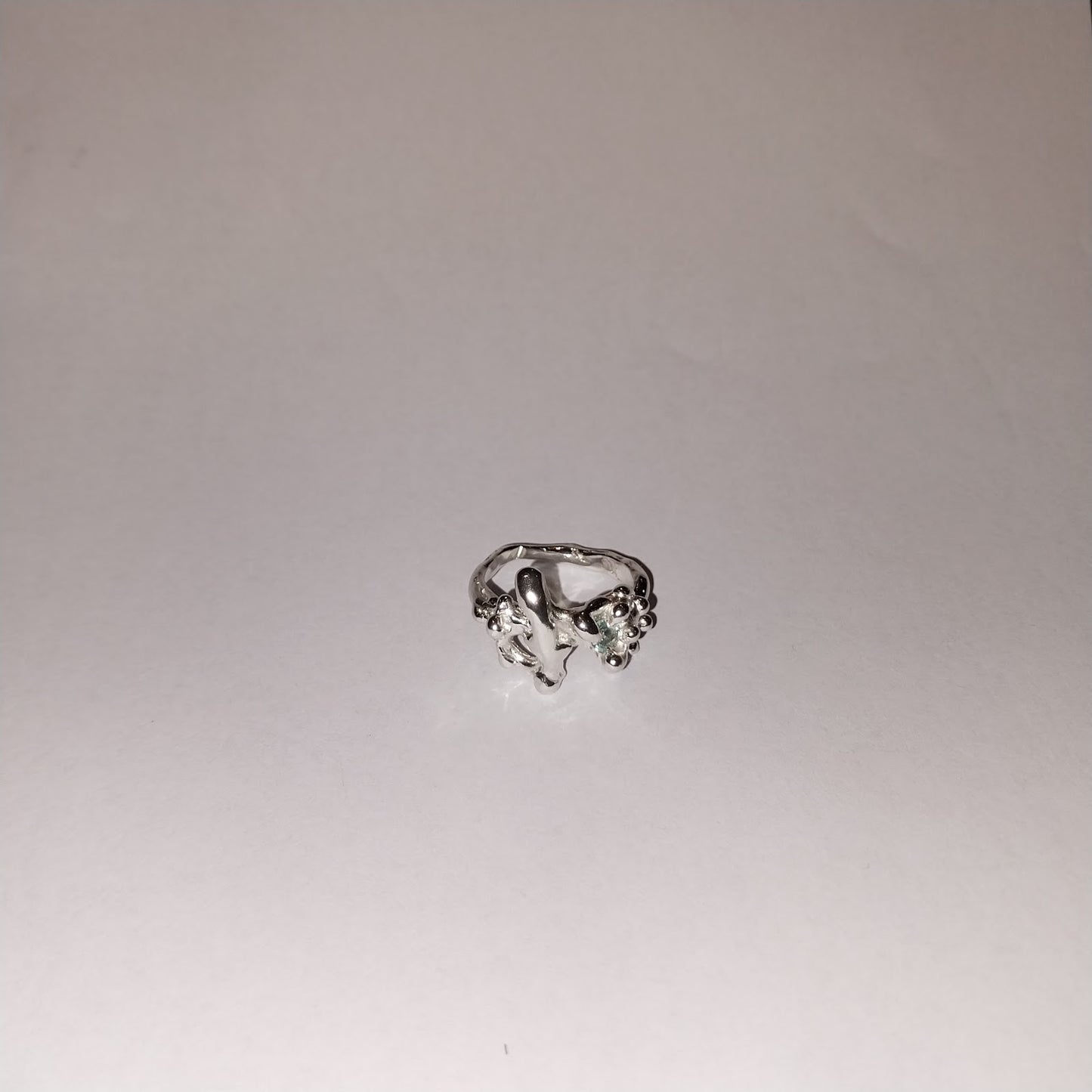 GOOEY RING LHT BLUE GEM