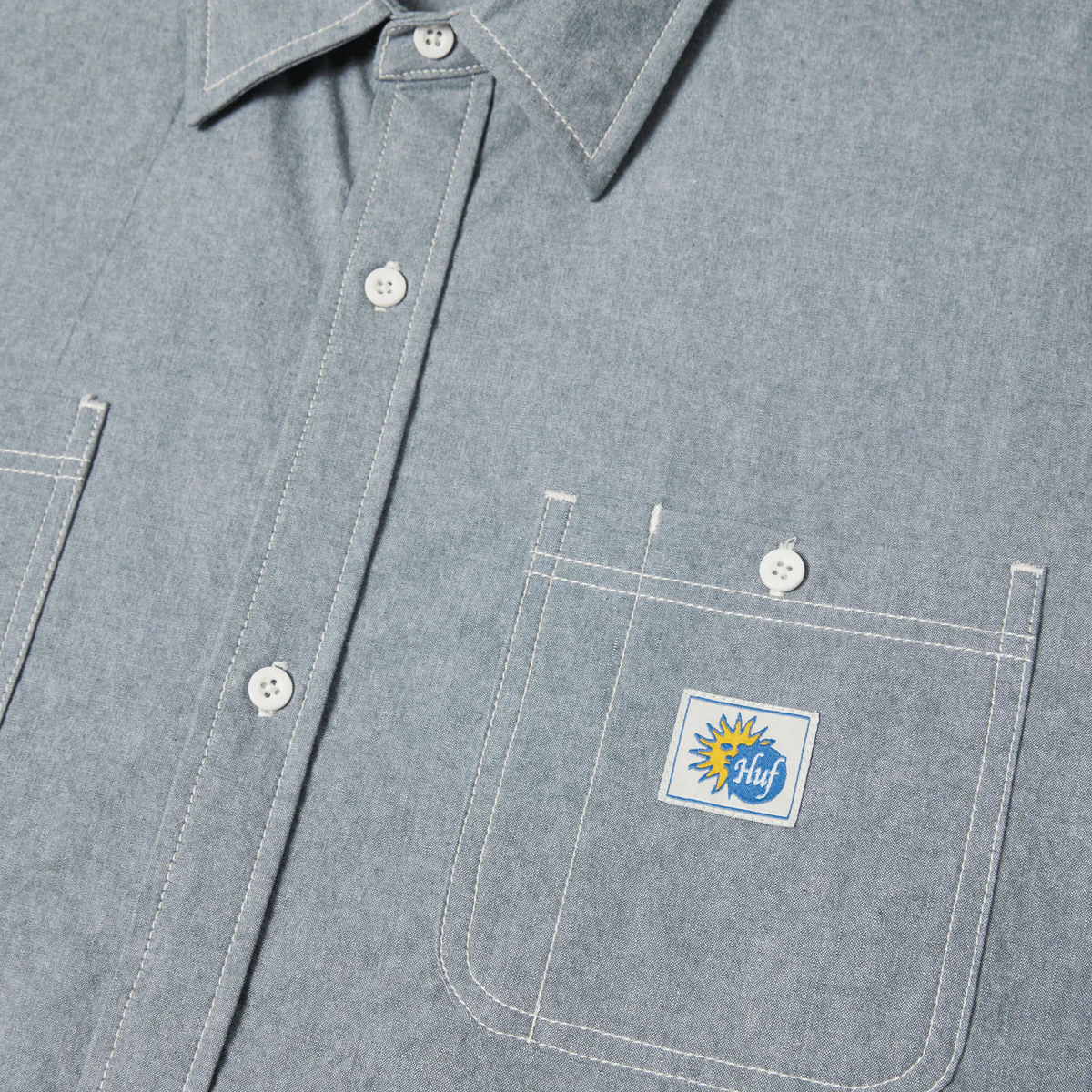 TOTAL ECLIPSE CHAMBRAY SHIRT - LIGHT BLUE
