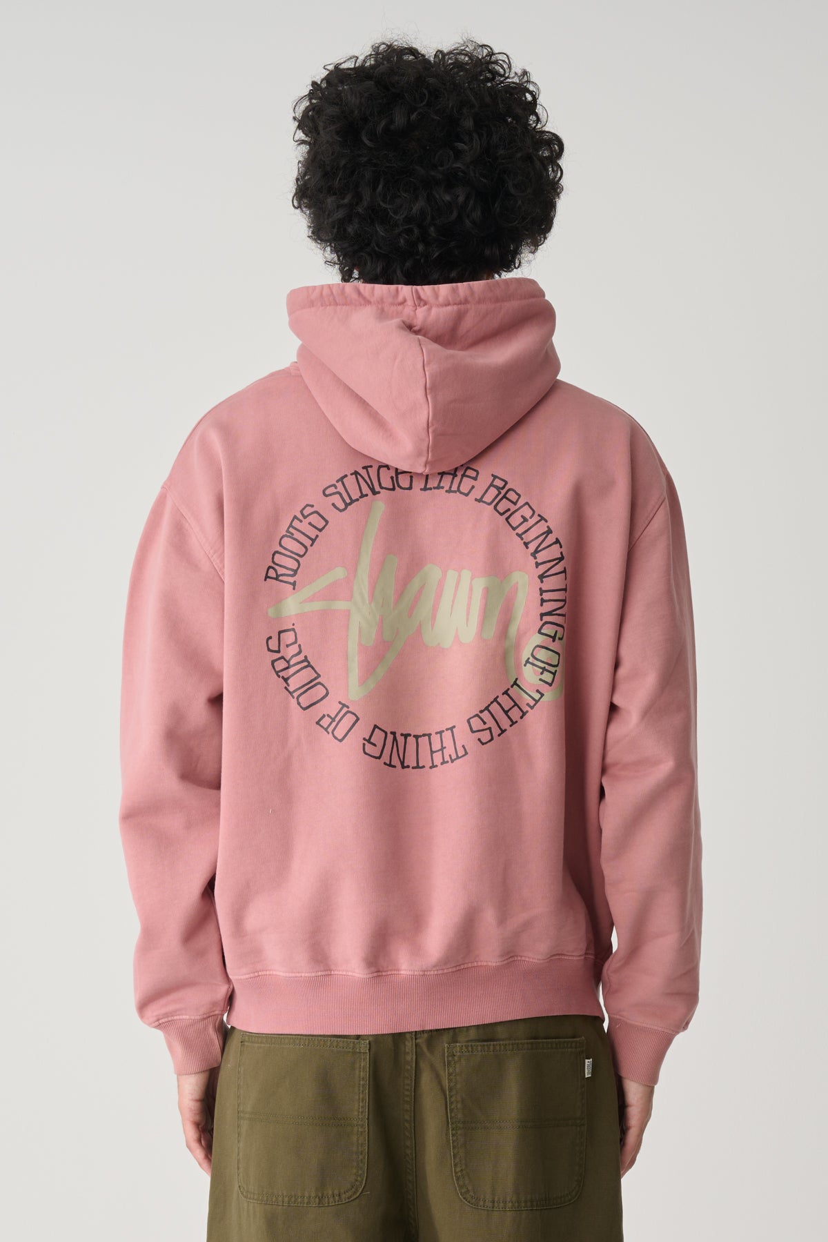 THIS THING DOT PULLOVER HOOD - WASHED ROSE