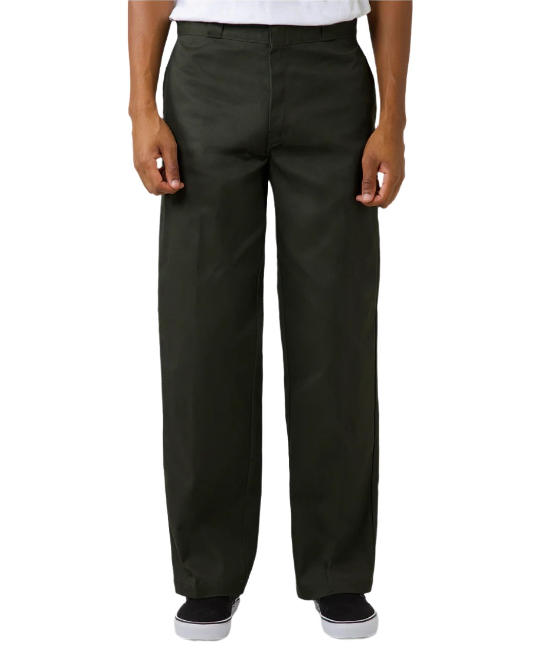 SUPER BAGGY LOOSE FIT WORK PANTS - OLIVE GREEN