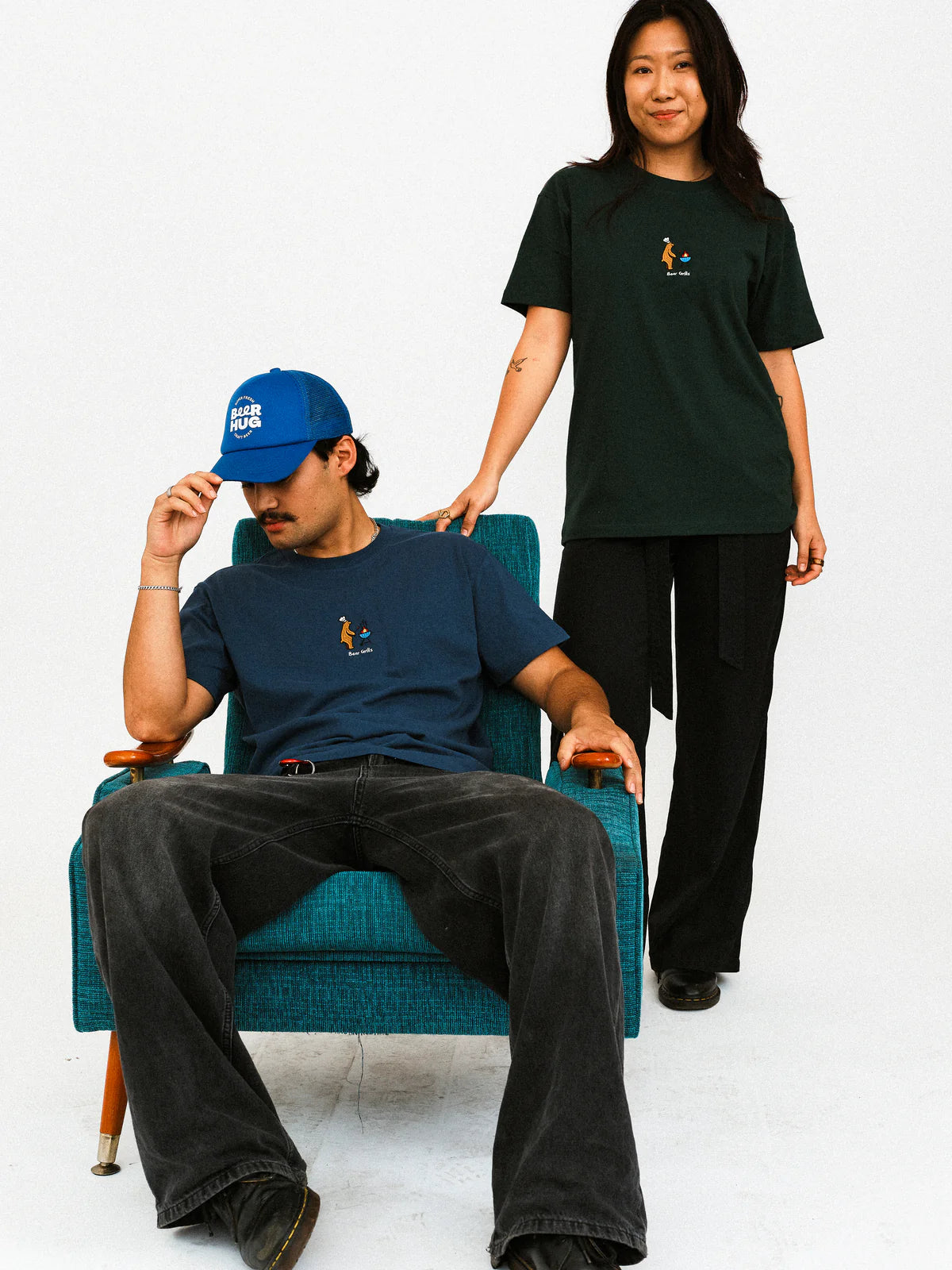 BEAR GRILLS - PETROL BLUE