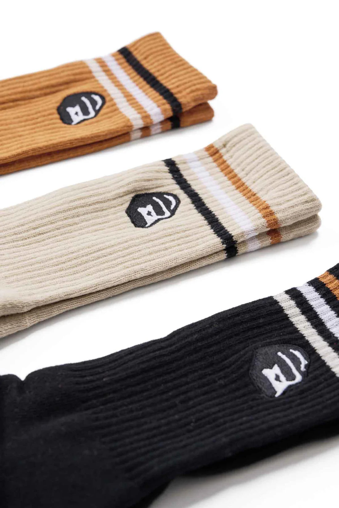 RAIL STRIPE SOCKS 3PACK - MULTI