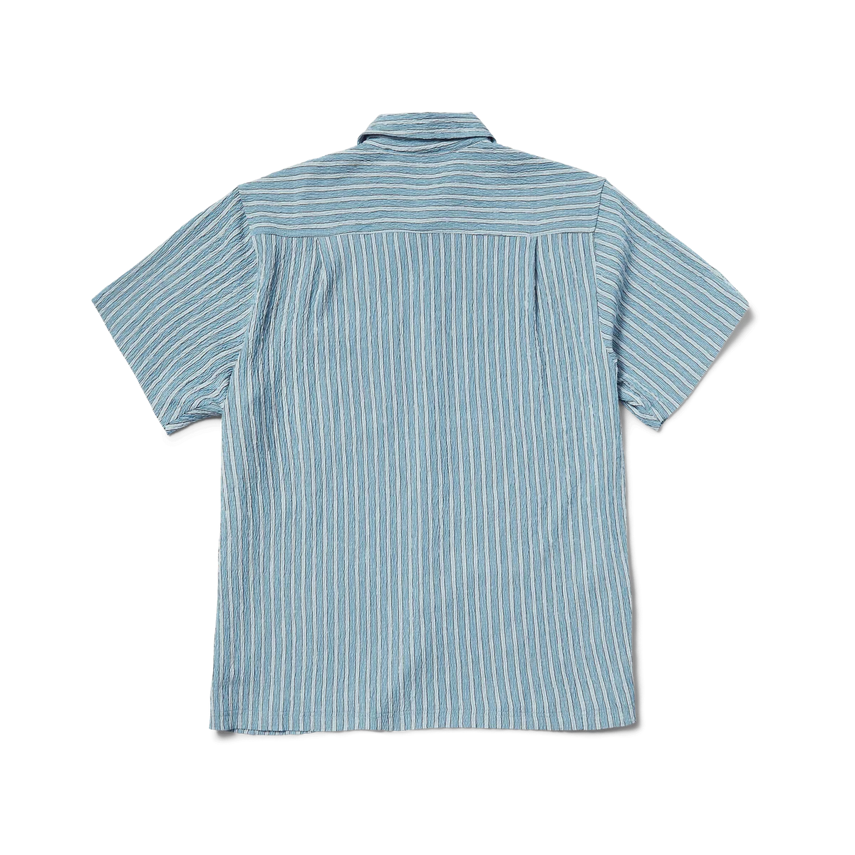 APOLLO S/S STRIPED SHIRT - POOL BLUE