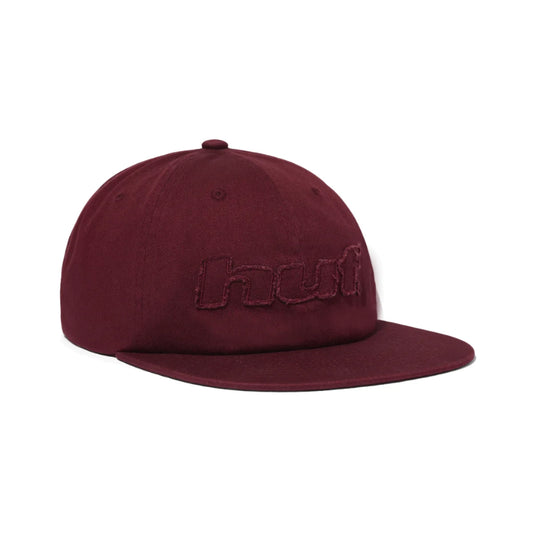 DISTRESSED LOGO 5 PANEL - RAISIN