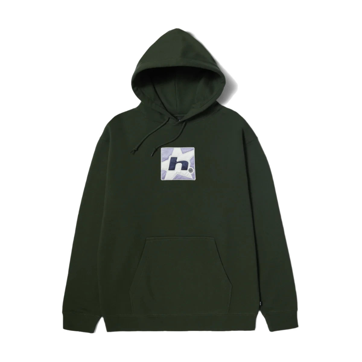 H STAR PULLOVER HOOD - HUNTER GREEN