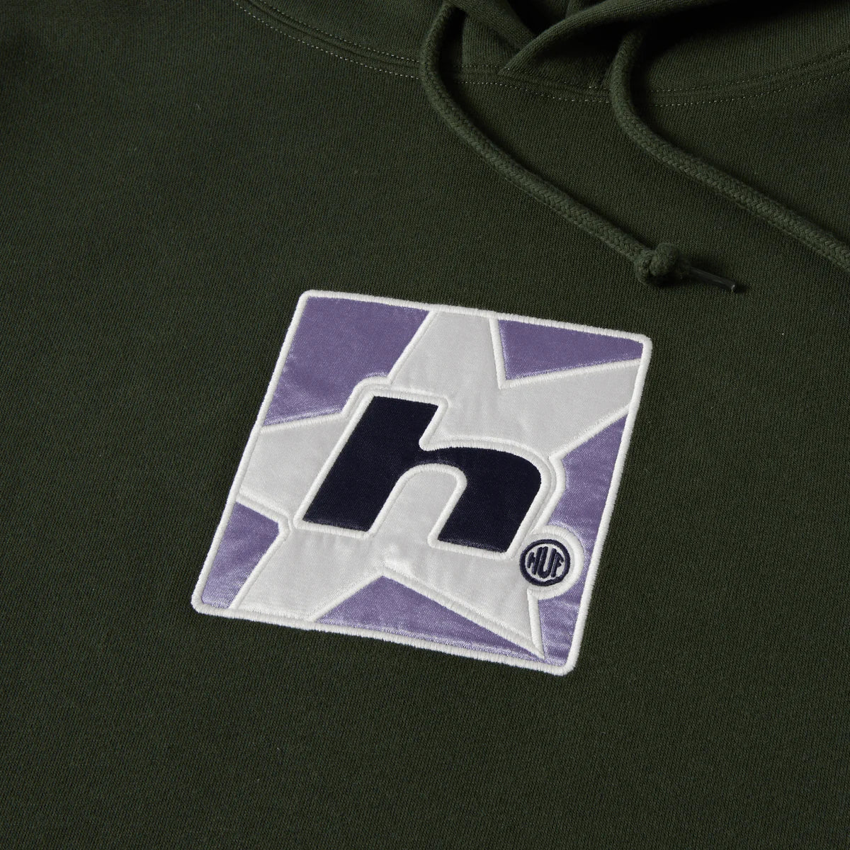 H STAR PULLOVER HOOD - HUNTER GREEN