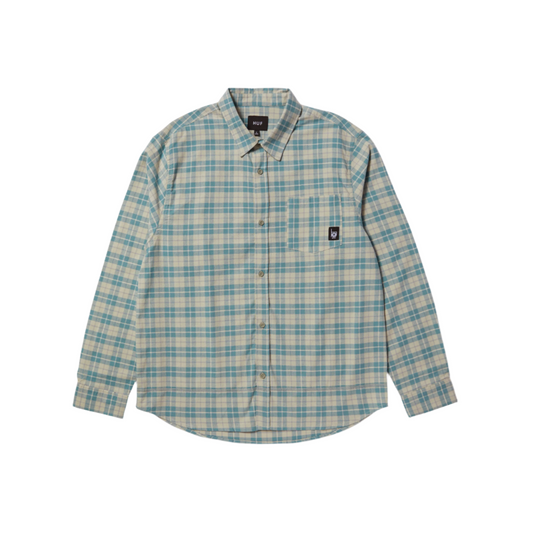 MODAL LS PLAID SHIRT - PUTTY