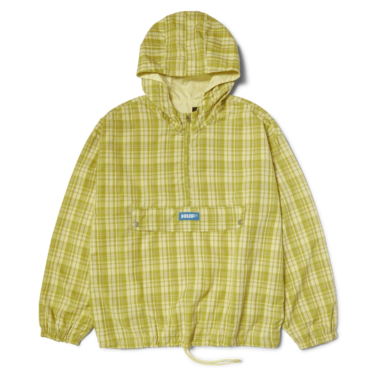 RIVINGTON PLAID ANORAK - TARRAGON