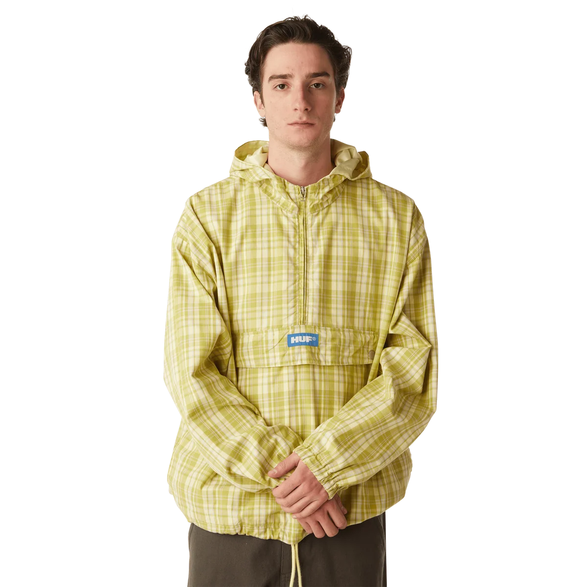 RIVINGTON PLAID ANORAK - TARRAGON