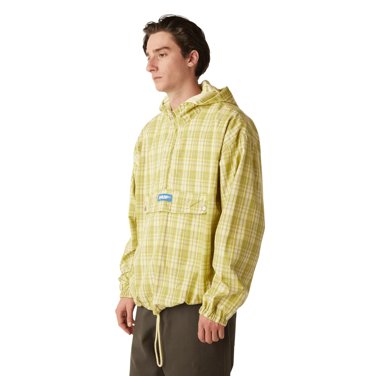 RIVINGTON PLAID ANORAK - TARRAGON