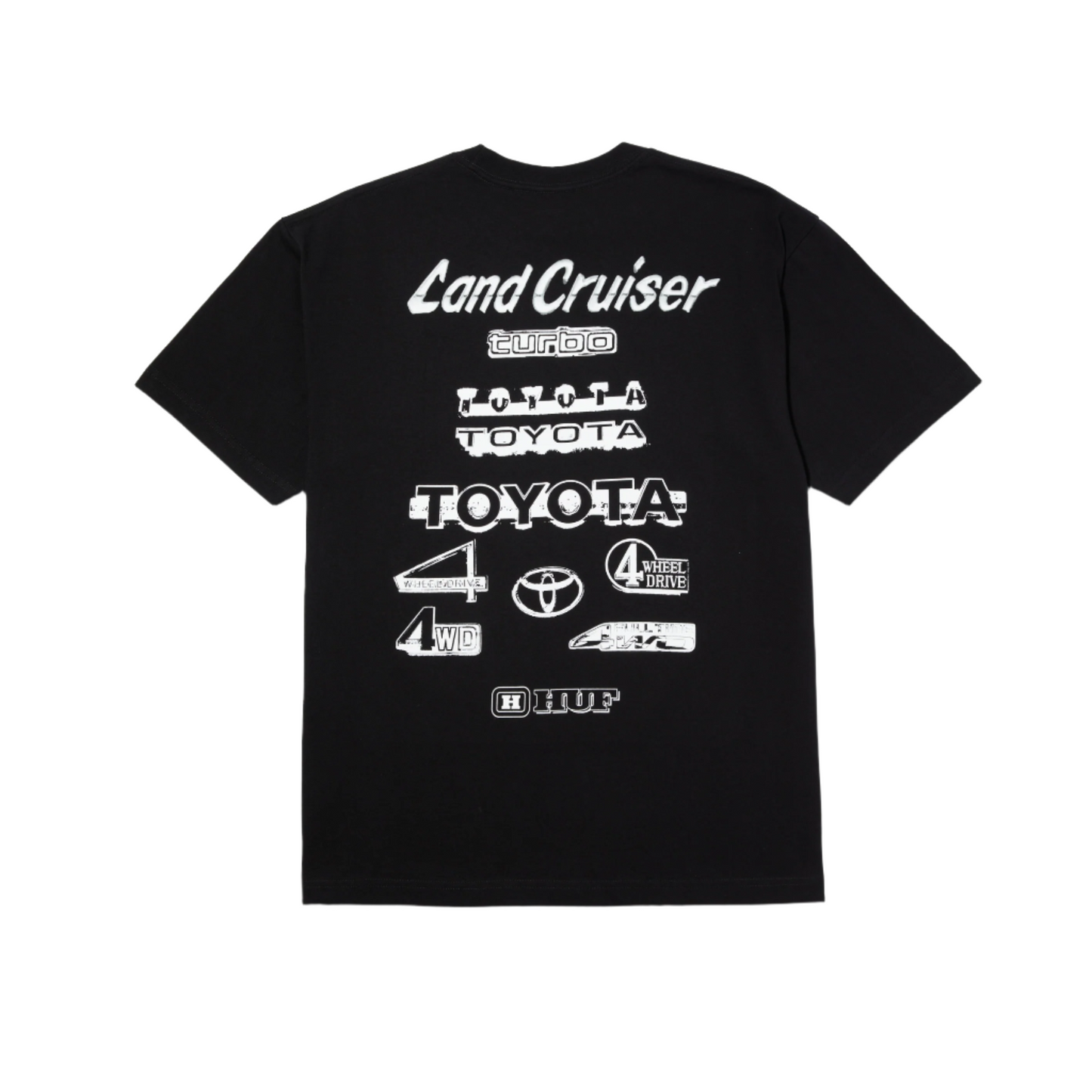 HUF X TOYOTA ROSETTA T-SHIRT - BLACK