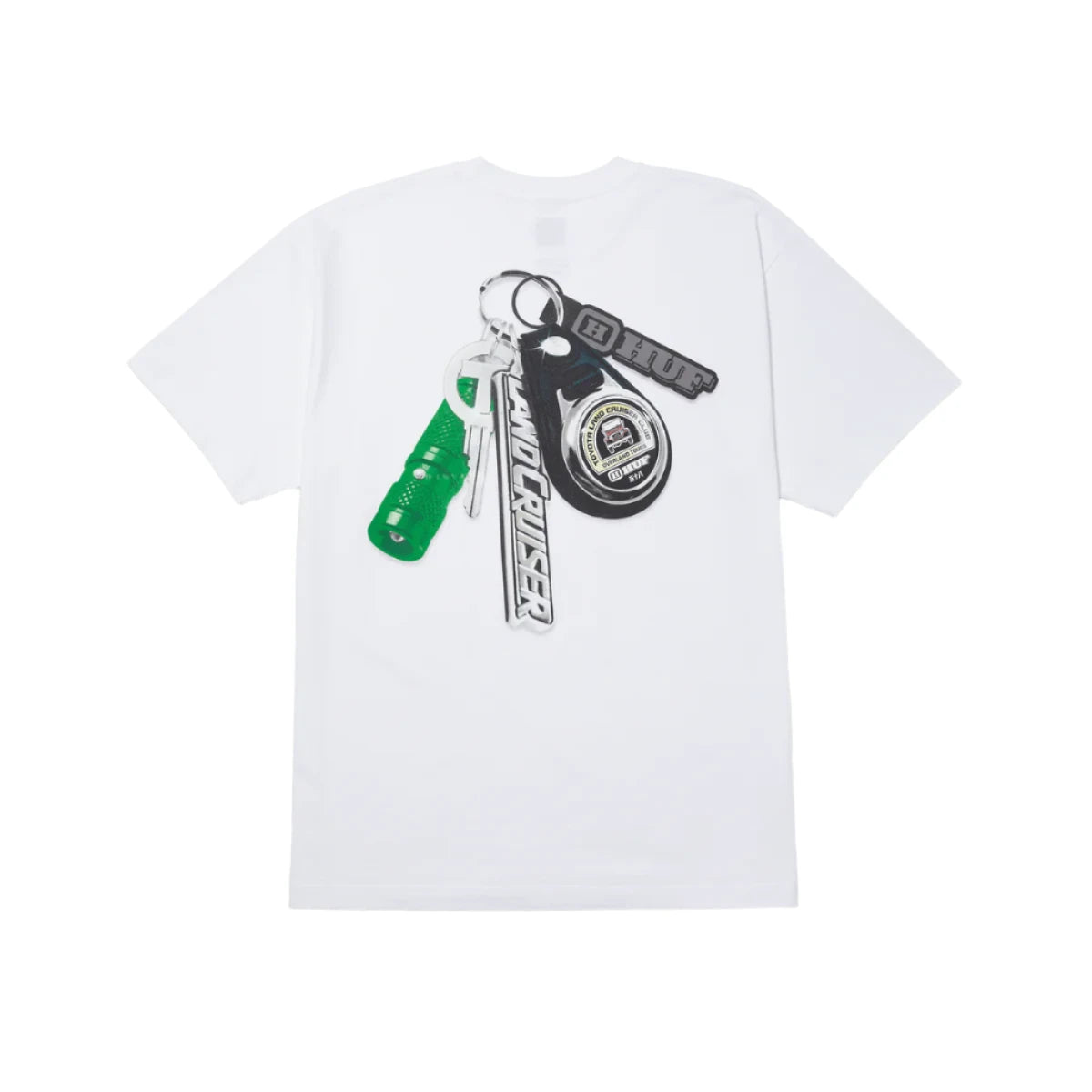 HUF X TOYOTA SHINE KEYCHAIN T-SHIRT - WHITE