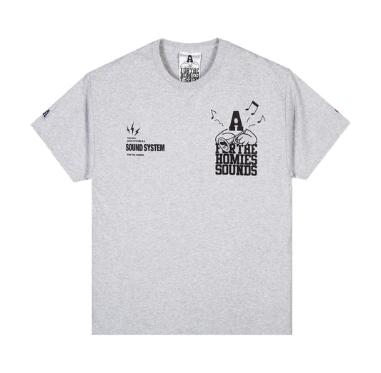 SOUND SYSTEM T-SHIRT - ATHLETIC GREY