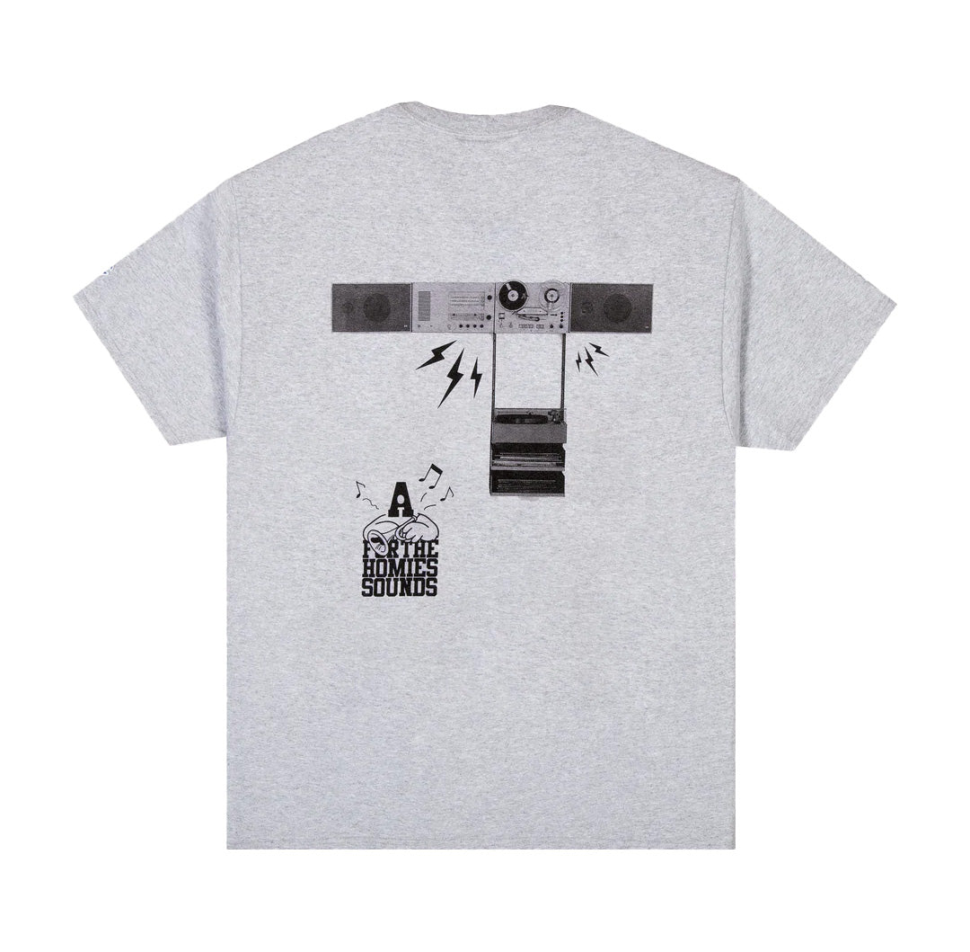 SOUND SYSTEM T-SHIRT - ATHLETIC GREY