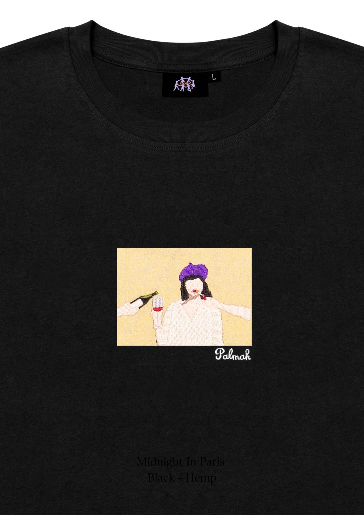 MIDNIGHT IN PARIS T-SHIRT - BLACK