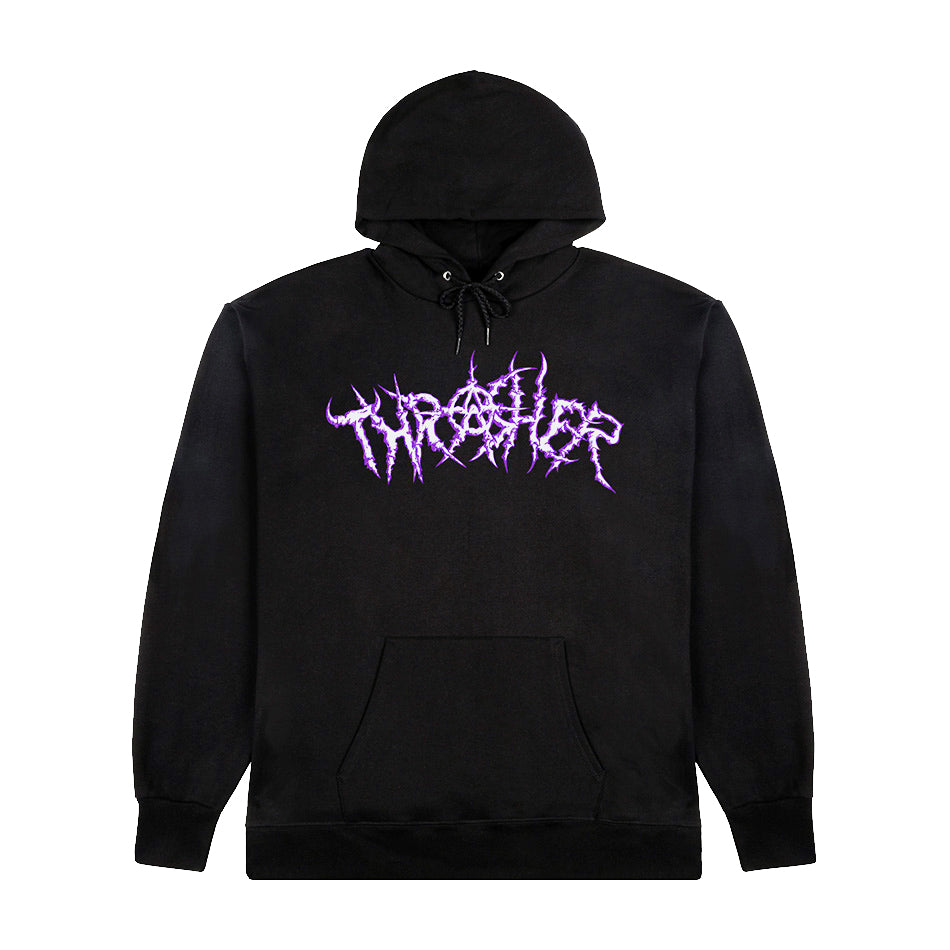 THORNS PULLOVER HOOD - BLACK