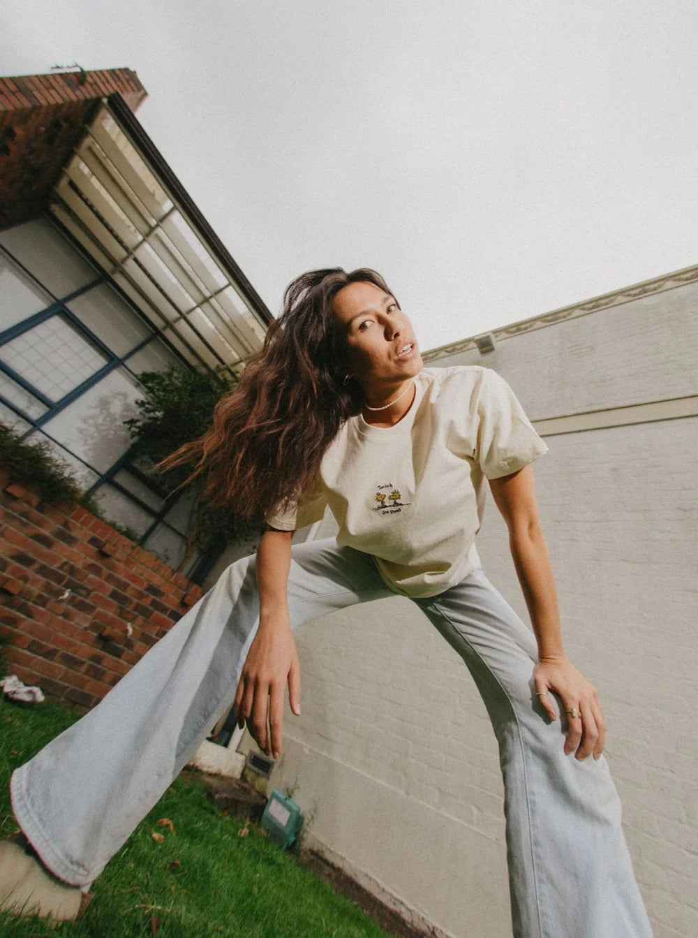 TWO BIRDS T-SHIRT - OFF WHITE