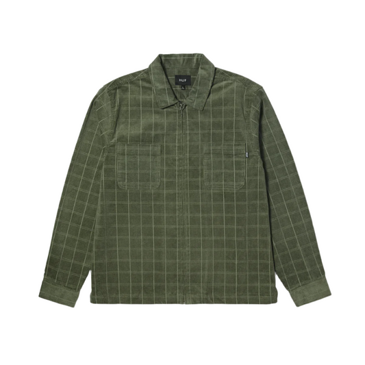 TRENTON ZIP SHACKET - OLIVE