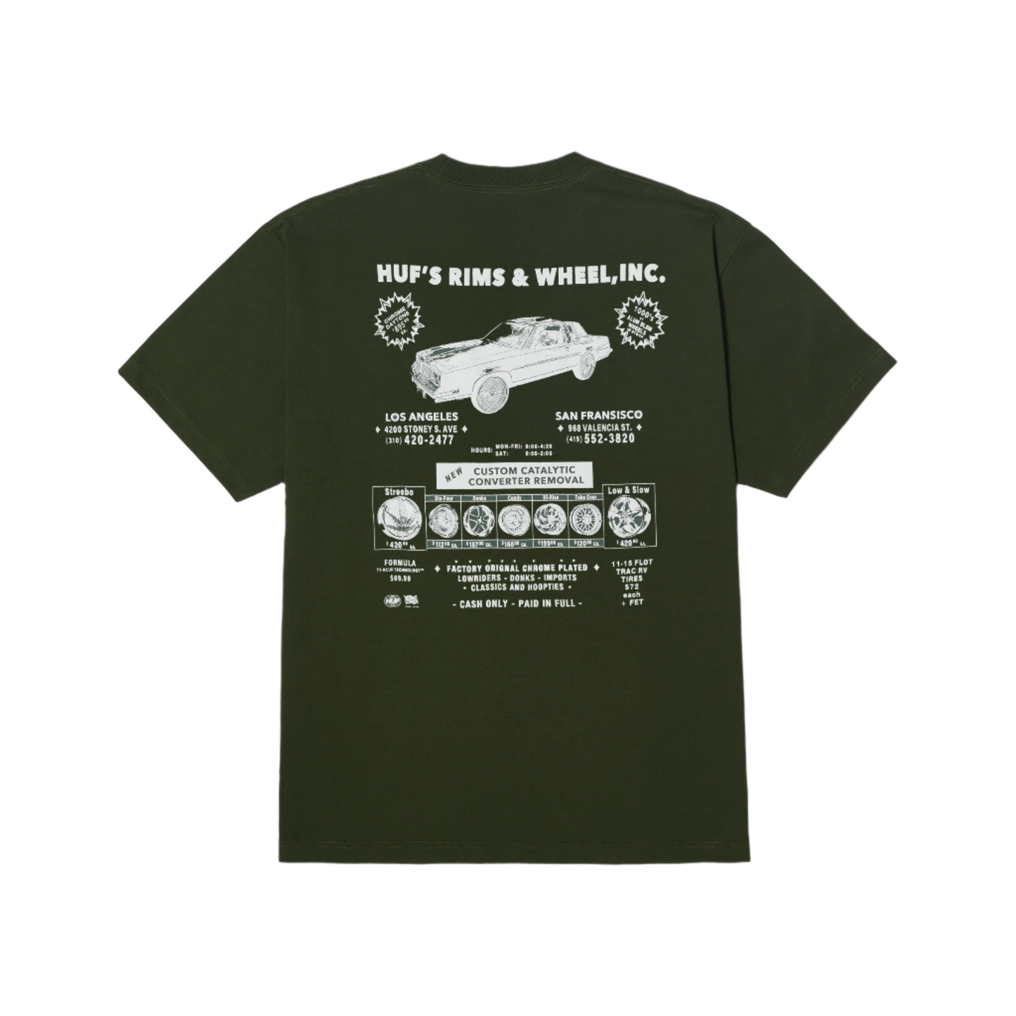 RIM & WHEEL INC T-SHIRT - HUNTER GREEN