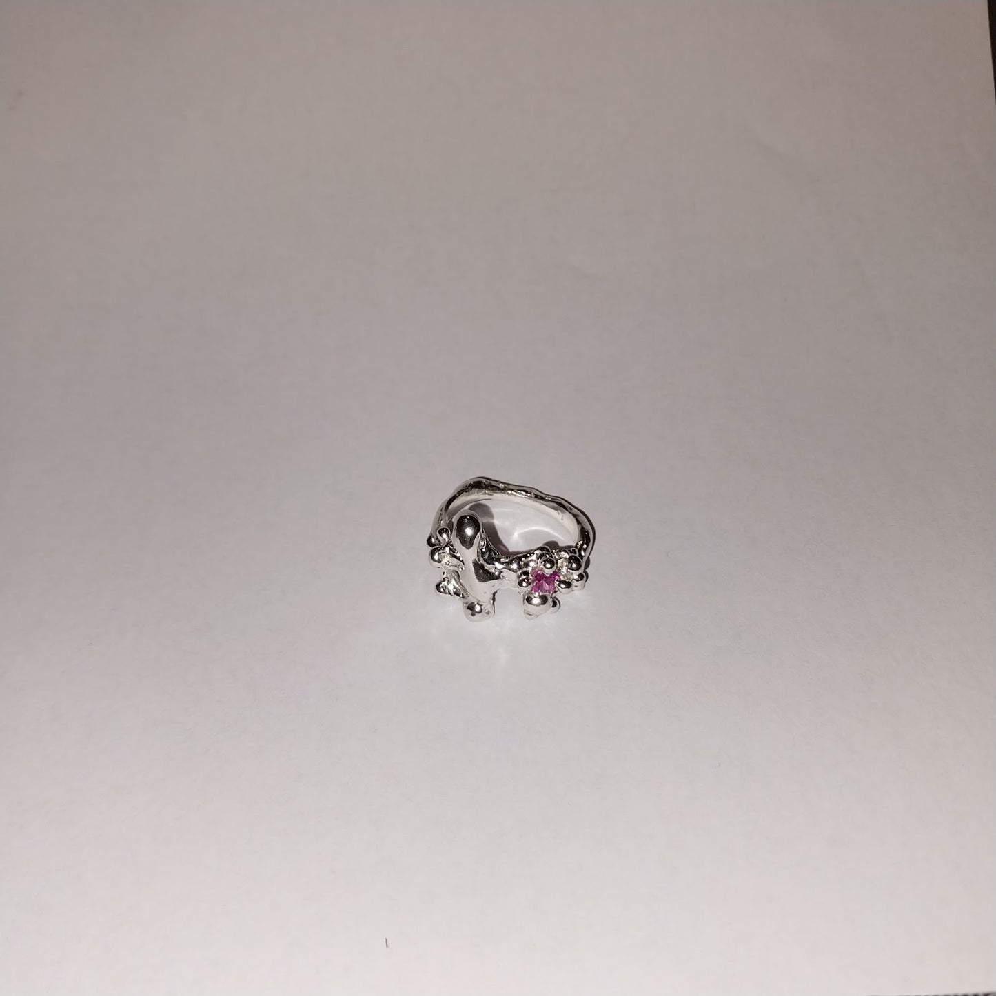 GOOEY RING PINK GEM
