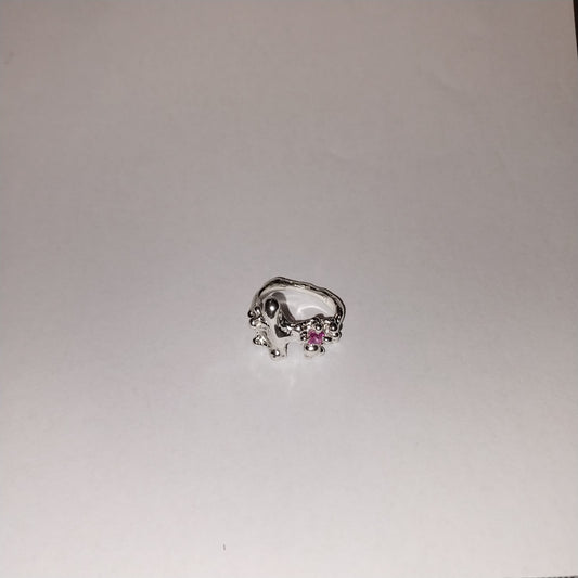 GOOEY RING PINK GEM