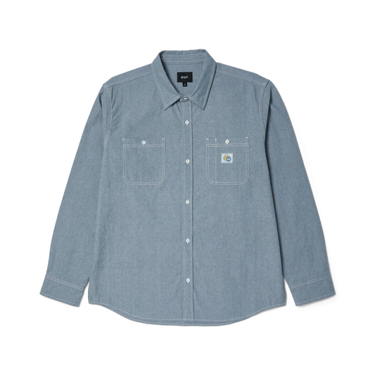 TOTAL ECLIPSE CHAMBRAY SHIRT - LIGHT BLUE