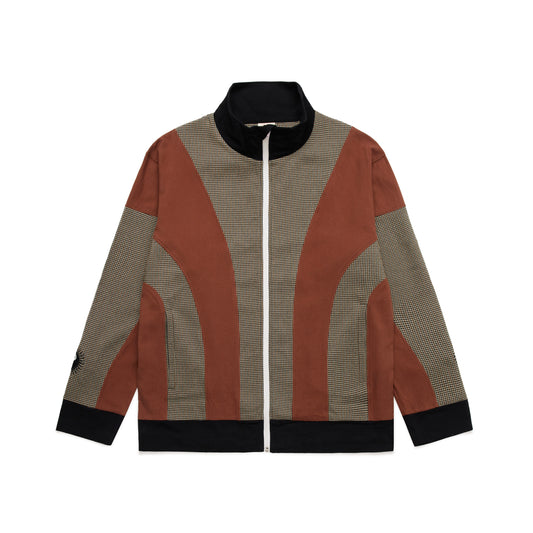 OLYMPIA TRACK JACKET - BROWN