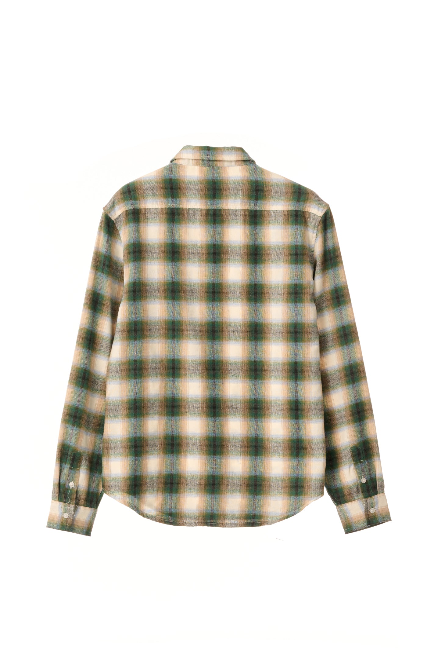 ITALIC CHECK LS SHIRT - GREEN