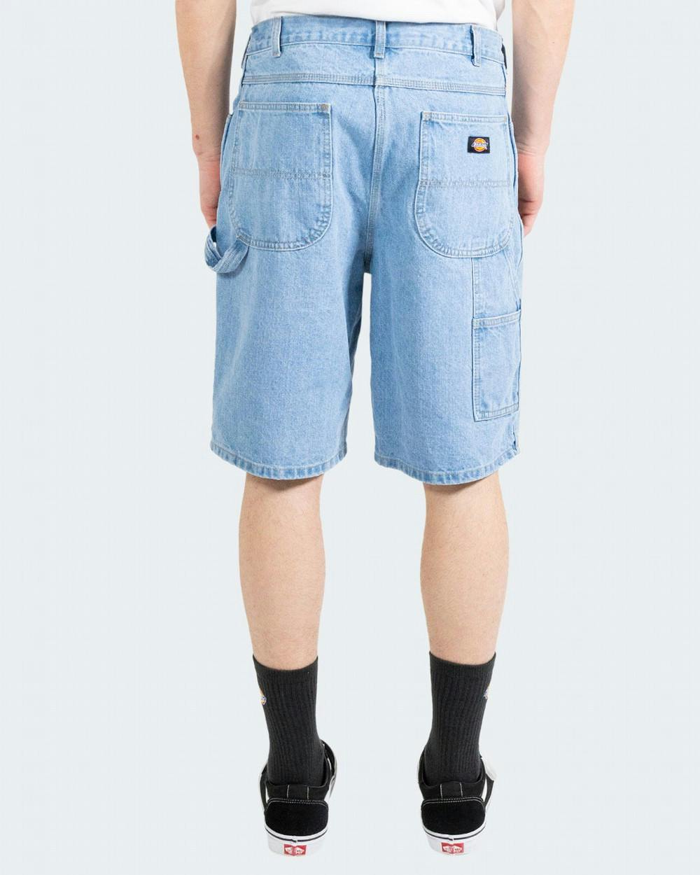 11'' RELAXED FIT DENIM CARPENTER SHORTS - LIGHT INIDGO