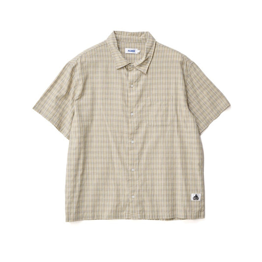 SWITCH CHECK SS SHIRT - TAN