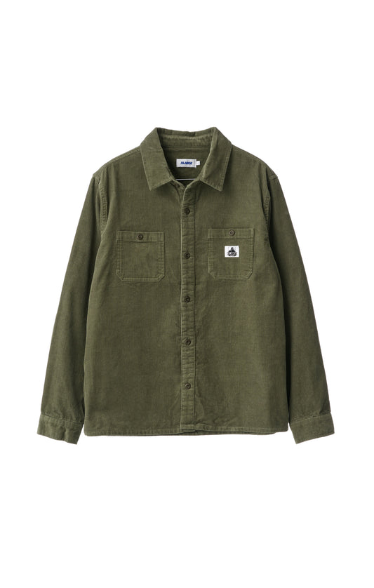 CORD AUTHENTIC LS WORK SHIRT - MILITARY