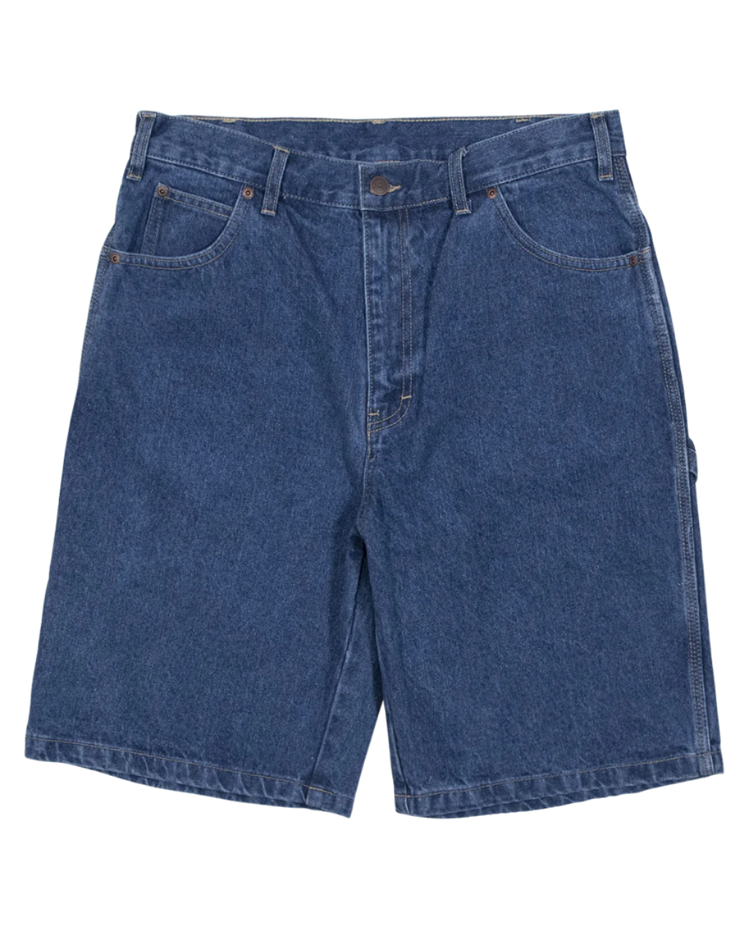 11'' RELAXED FIT DENIM CARPENTER SHORTS - STONE WASHED INDIGO