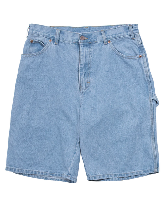 11'' RELAXED FIT DENIM CARPENTER SHORTS - LIGHT INIDGO